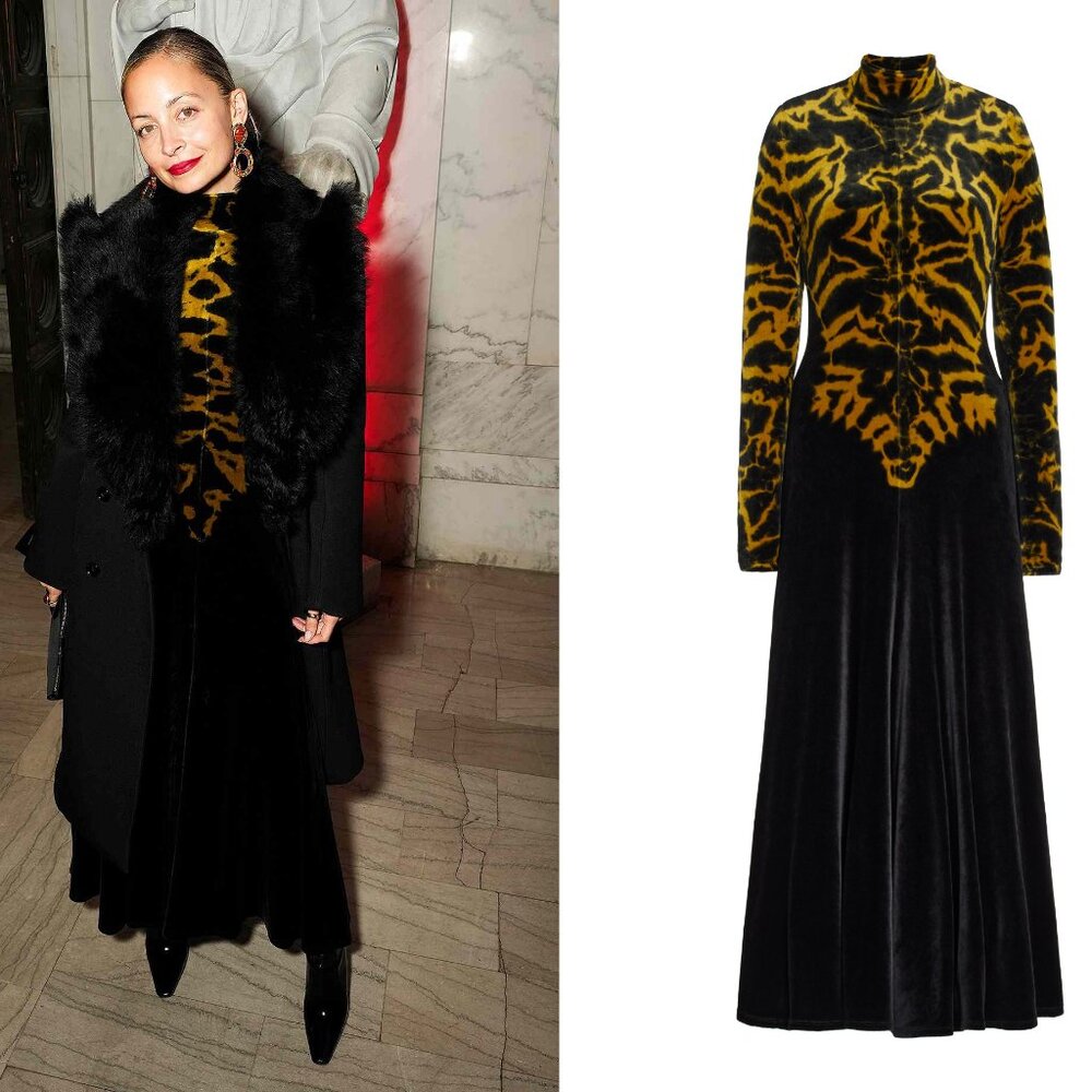Velvet Proenza Schouler dress seen on Nicole Richie